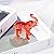 Arikyrist Crystal Elephant Figurine Home Decor, Glass Elephant Statue Gifts for Women Men, Crystal Animals Collectible Figurines Tabletop Decoration Elephant Sculpture with Trunk Up Ornaments (Red)