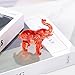 Arikyrist Crystal Elephant Figurine Home Decor, Glass Statue Gifts, Crystal Animals Collectible Tabletop Decoration Elephant Sculpture with Trunk Up (Red)
