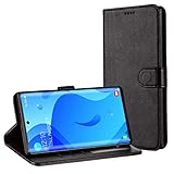 Hochwertiges Leder: Lederhülle für Samsung Galaxy Note 10 Plus/ Samsung Galaxy Note 10+ ist gefertigt aus langlebigem PU-Leder und Innenhülle aus TPU, bietet maximal Schutz vor Schmutz, Stößen und Kratzern.