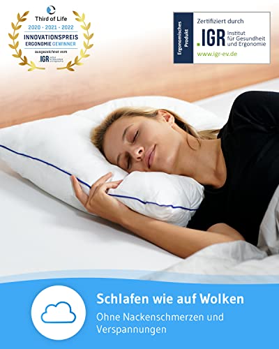 KopfKissen für Wasserbett Third of Life inSPIRO 40×80