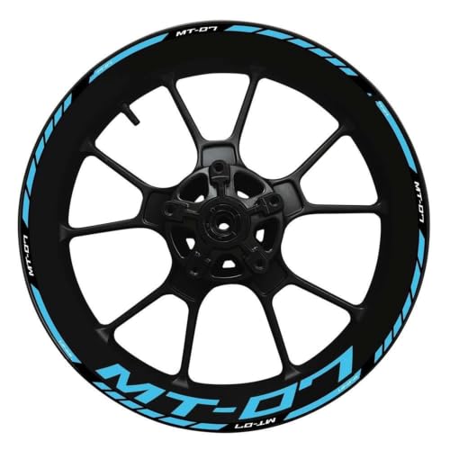 Stickers de jante haut de gamme réfléchissants pour moyeu de roue Yamaha MT-07