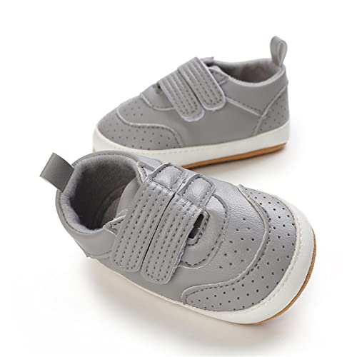 Image of E-FAK Baby Shoes Boys Girls Infant Sneakers Non-Slip Rubber Sole Toddler Crib First Walker Shoes