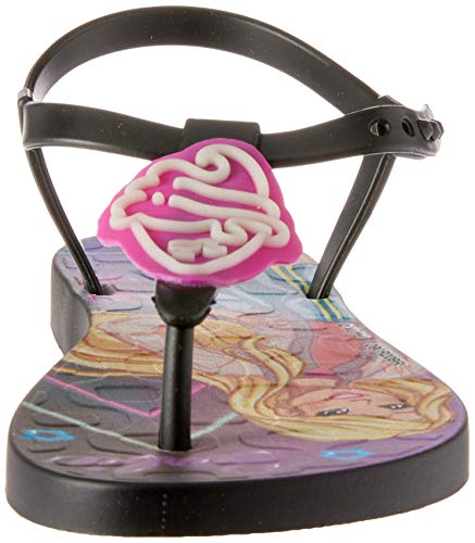 Slide Ipanema Barbie Candy Meninas S: Preto/G: Preto/Rosa 26/27