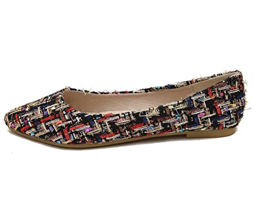 Hee grand Women Classic Slip-On Ballet Shoes Soft Pointed Toe Flats Comfort Work Shoes Fashion Dress Shoes3