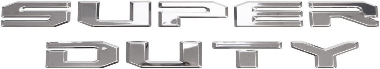 Putco 55553FD Ford Super Duty Hood Lettering Emblems Stamped Stainless Steel
