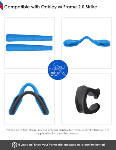 Image of BLAZERBUCK Replacement Earsocks & Nosepieces & Frame Clip for Oakley M Frame 2.0 Strike
