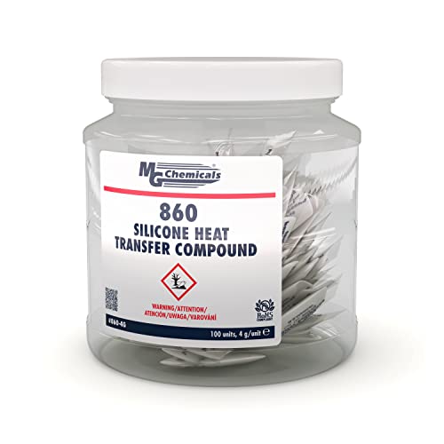 MG Chemicals - 860-4G Silicone Heat Transfer Compound, 4g Packs (100 per tub)