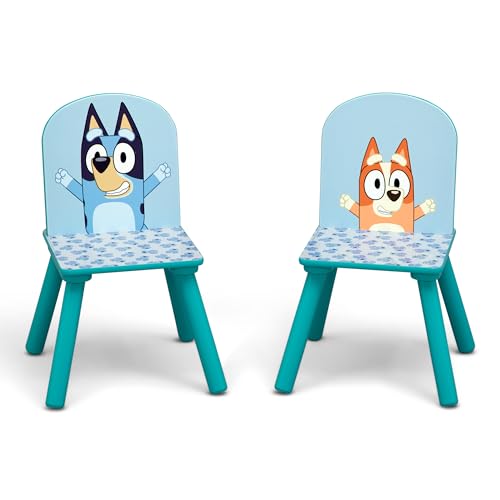 Delta Children Bluey Kids Table and Chair Set with Storage (2 Chairs Included) - Greenguard Gold Certified - Ideal for Arts & Crafts, Snack Time, Homeschooling, Homework & More, Blue - image 6