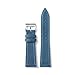 Leather Watch Band Straps For Tag Heuer Watches with Buckle (20mm, Blue)