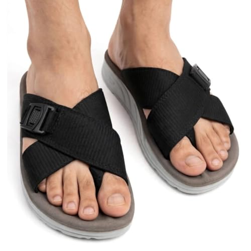 Image of mark Men's Orthopedic Soft Cushion Arch Support Cross Belt Chappals