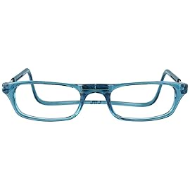Clic Magnetic Reading Glasses for Men or Women, Computer Readers, Original (S-M, Jean Blue, 3.00 Magnification)