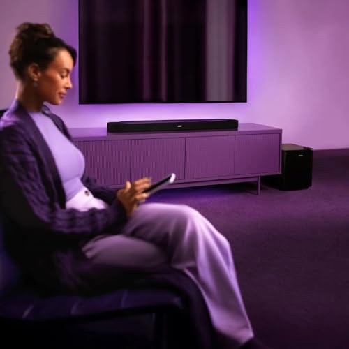 Bose Lifestyle Ultra Soundbar with Ultra Subwoofer Bundle + 2 Soundbar Mount Options, Dolby Atmos Home Theater System with Wi-Fi, Bluetooth (Black, Soundbar + Subwoofer + 2 Surround) - image 5