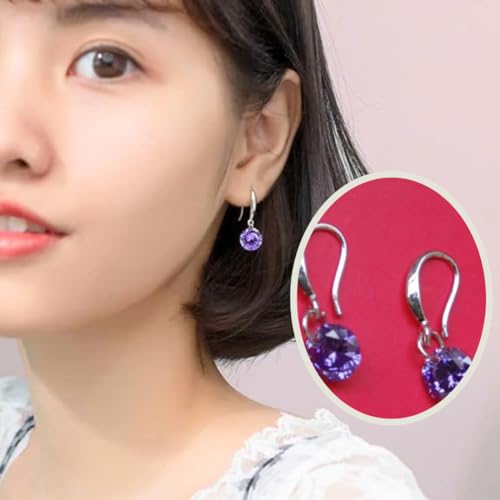 Image of Nilu's Collection Enchanting Light Weight Cubic Zircon Crystal Drop Earrings for Women and Girls, for Daily Use, Office Use