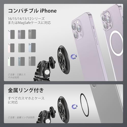 NEEWER マグネット三脚マウントアダプター PA010 の商品画像 6