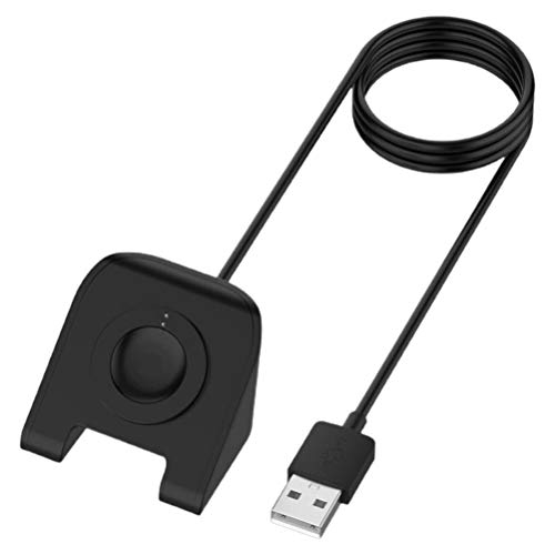 Uhrenladegerät mit Ladekabel Smartwatch Ladestation Standhalterung Ersatz USB-Ladegerät Kompatibel mit Fossil Gen 4 Gen 5 (Schwarz)