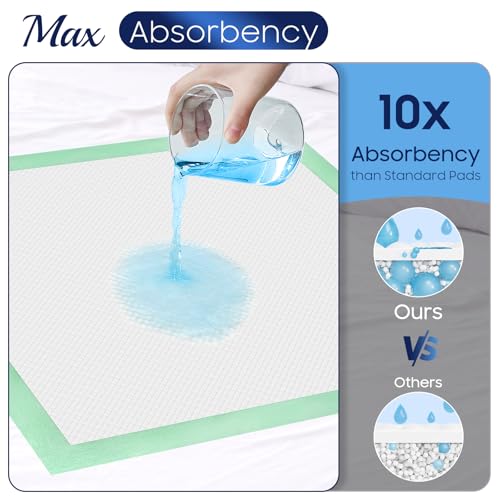Fygrip BPHD01 50 Count Hospital Grade 130 Gram 36 Inch X 36 Inch Max Absorbency Disposable Underpads, Leakproof Quick Drying Xxxl Bed Pads Disposable Adults, Toddler Mattress Pads thumb #3