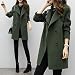 Overdose Chaqueta De Invierno para Mujer Casual Outwear Parka Cardigan Slim Coat...