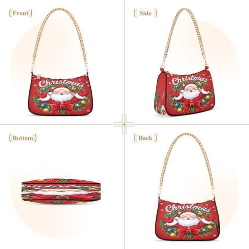 Bolso de hombro cadena tipo hobo tote mini clutch con cierre miniatura 4