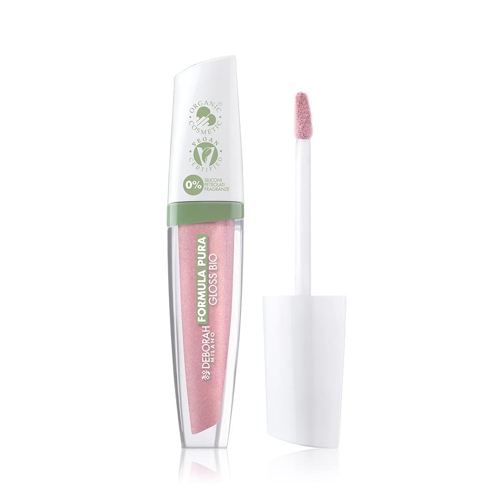 Deborah Gloss Organic Pure Ultra Brilliant and Nourishing Formula, Colour No. 2 Rose, with 100% Natural Ingredients