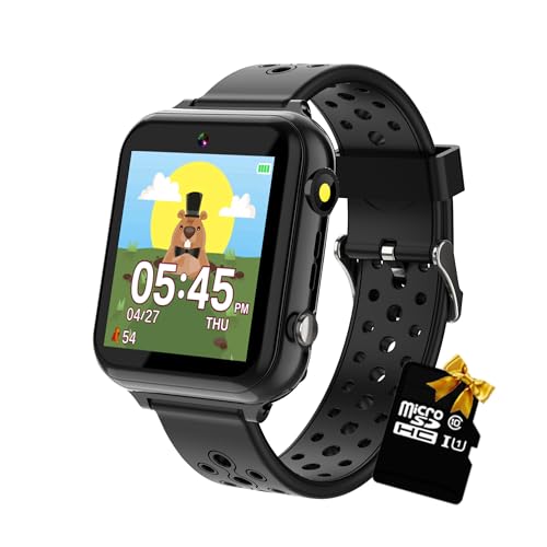 Kids Smart Watch with Games, Stories, and Pedometer (Black-M1)