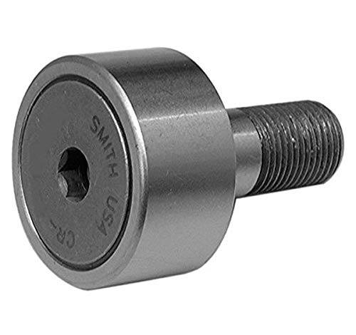 Smith Bearing CR-2 1/2-XB Cam Follower Needle Roller Bearing, Regular Stud with Hex-Drive Socket, Sealed, 2.500"