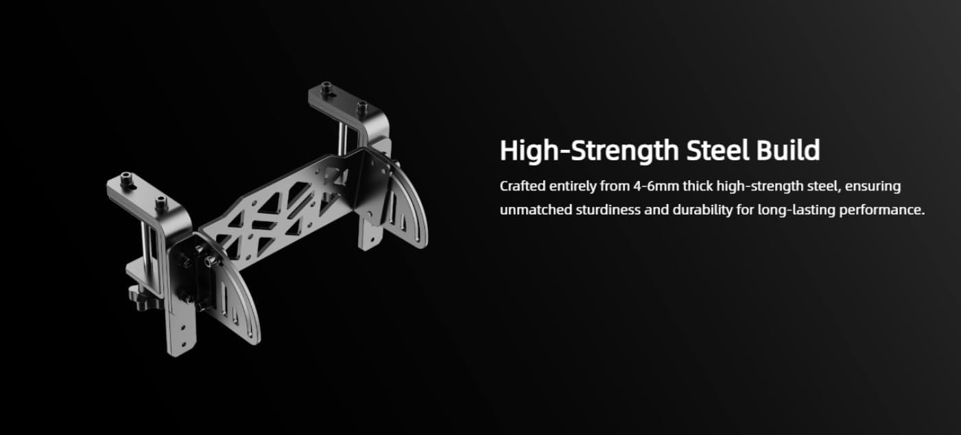 MOZA RS062 Truck Table Clamp showing high-strength steel build