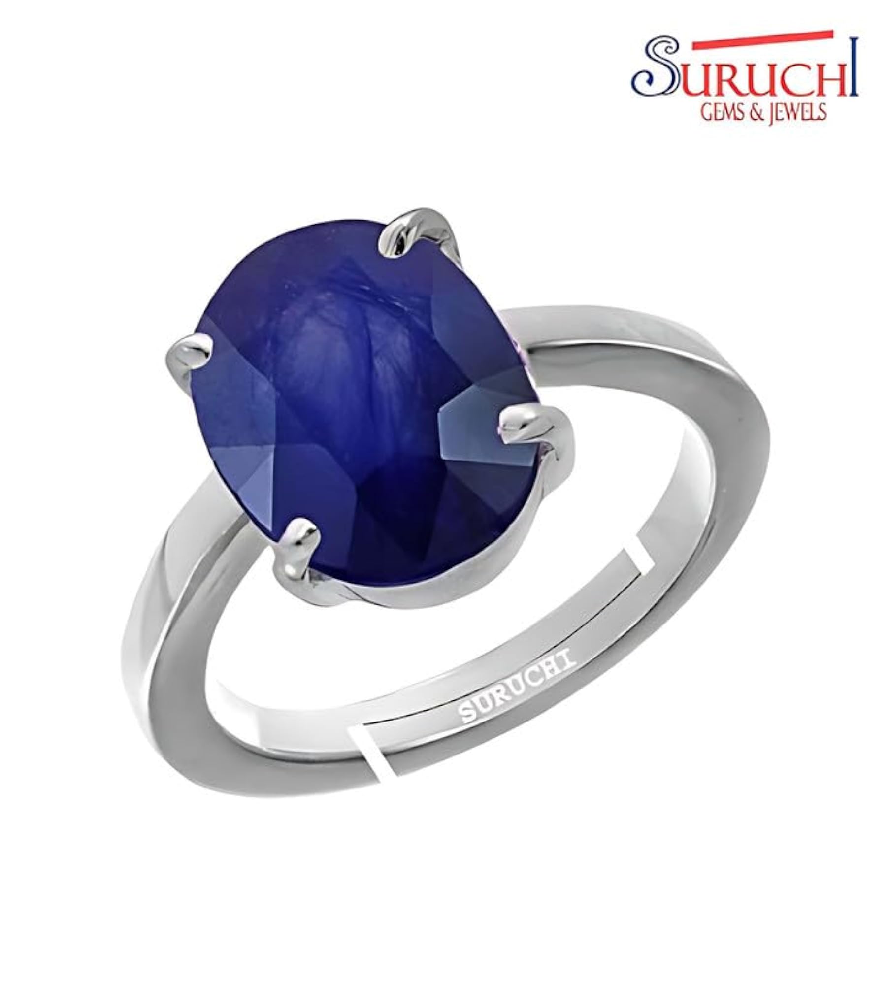 Women's Blue Sapphire 4.25 Ratti Adjustable Ring, Certified Natural Gemstone