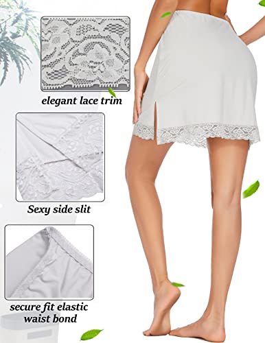 Image of Avidlove Half Slips for Women Underskirt Short Lace Trim Above Knee Half Slip