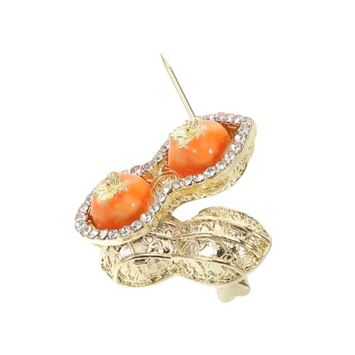 Broche pour châle et cardigan en pin's cacahuète chic