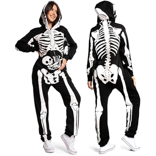 Tipsy Elves Skeleton Halloween Jumpsuit Costume for Women