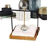 Servilletero de mesa, dispensador de papel vertical de madera, accesorio decorativo para servilletas | para baño, cocina, granja, comedor, centro de mesa, restaurante, reunión