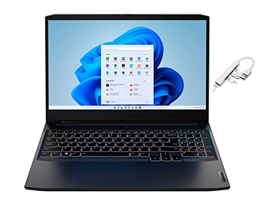 Lenovo Ideapad 3 15.6“ Fhd Led Gaming Laptop | 11Th Gen Intel Core I5-11300H | Nvidia Geforce Rtx 3050 | Backlit Keyboard | Windows 11 | With Usb3.0 Hub Bundle (Black, 8Gb Ram | 256Gb Ssd) #TOP1