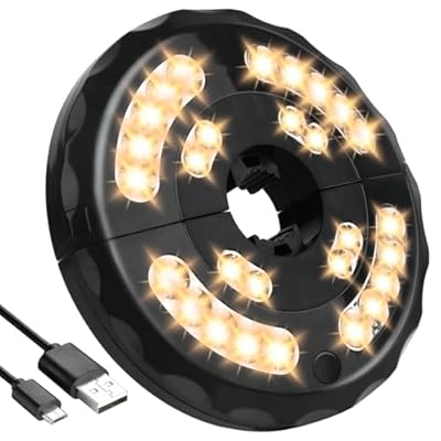 INKEER Patio Umbrella Light Rechargeable Warm White 3 Lighting Modes Cordless,Umbrella Pole Light for Patio Umbrellas Camping Tents