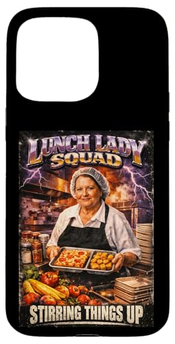 Lunch Lady Squad Stirring Things Up School �J�t�F�e���A �u�[�c���b�O �X�}�z�P�[�X iPhone 15 Pro Max �p