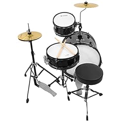Divarte, Junior DrumSet Black ,Kit de Batterie Ajustable noir pour enfant, dès 6 ans, Ensemble de batterie Acoustiques… - Les Beatles, Paul McCartney, John Lennon, RIngo Starr, George Harrison Divarte, Junior DrumSet Black ,Kit de Batterie Ajustable noir pour enfant, dès 6 ans, Ensemble de batterie Acoustiques… – Image 4