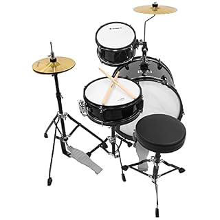 Divarte, Junior DrumSet Black ,Kit de Batterie Ajustable noir pour enfant, dès 6 ans, Ensemble de batterie Acoustiques… - Les Beatles, Paul McCartney, John Lennon, RIngo Starr, George Harrison Divarte, Junior DrumSet Black ,Kit de Batterie Ajustable noir pour enfant, dès 6 ans, Ensemble de batterie Acoustiques… – Image 4