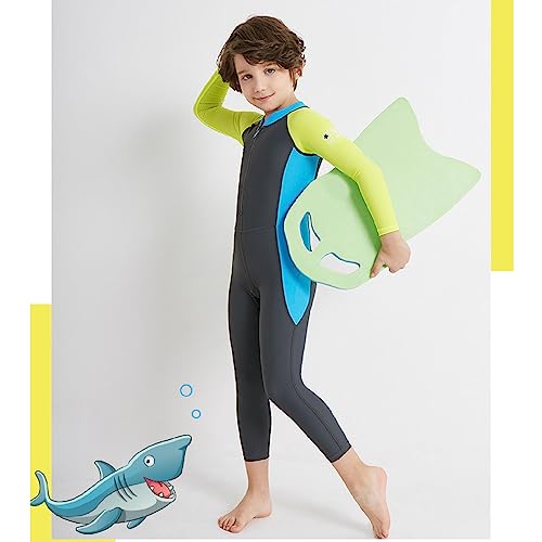 Roupa de banho infantil de secagem rápida UPF50+ proteção solar abertura frontal com zíper design co