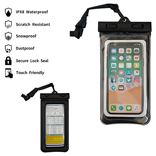 Aqua Plus Universal Waterproof Case,Waterproof Phone Pouch Compatible For Iphone 13 12 11 Pro Max Xs Max Xr X 8 7 Samsung Galaxy S10/S9 Google Pixel 2 Htc Up To 7.0", Ipx8 Cellphone Floatable Dry Bag #TOP2