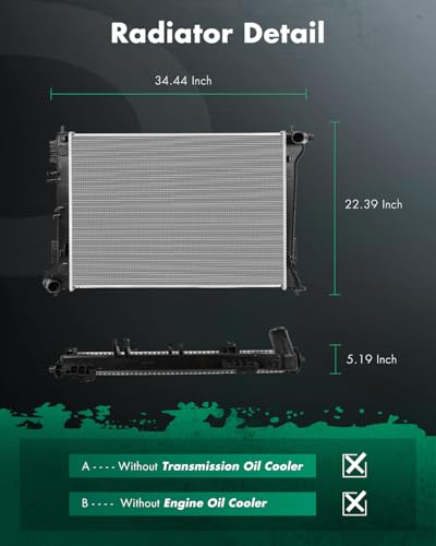 Image of SCITOO 13576 Engine Coolant Radiator Assembly for Hyundai & Kia Model
