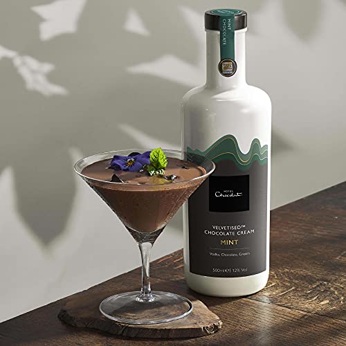 Hotel Chocolat Mint Chocolate Velvetised Cream, 500ml & : Salted Caramel Chocolate Vodka, 500ml - Image 2