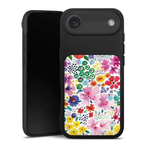 Coque silicone premium iPhone Air anti-choc étui souple Art Fleur
