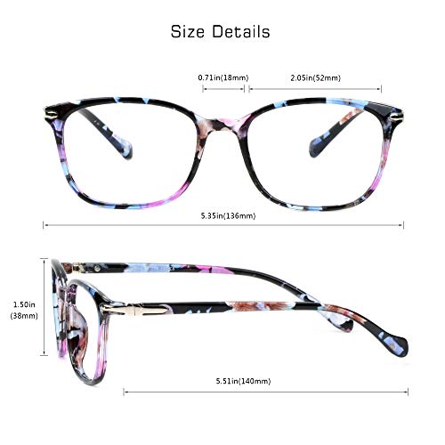 Image of VisionGlobal 6 Pairs Blue Light Blocking Glasses /Reading Glasses for Women /Men, Fashion Eyewear Frame