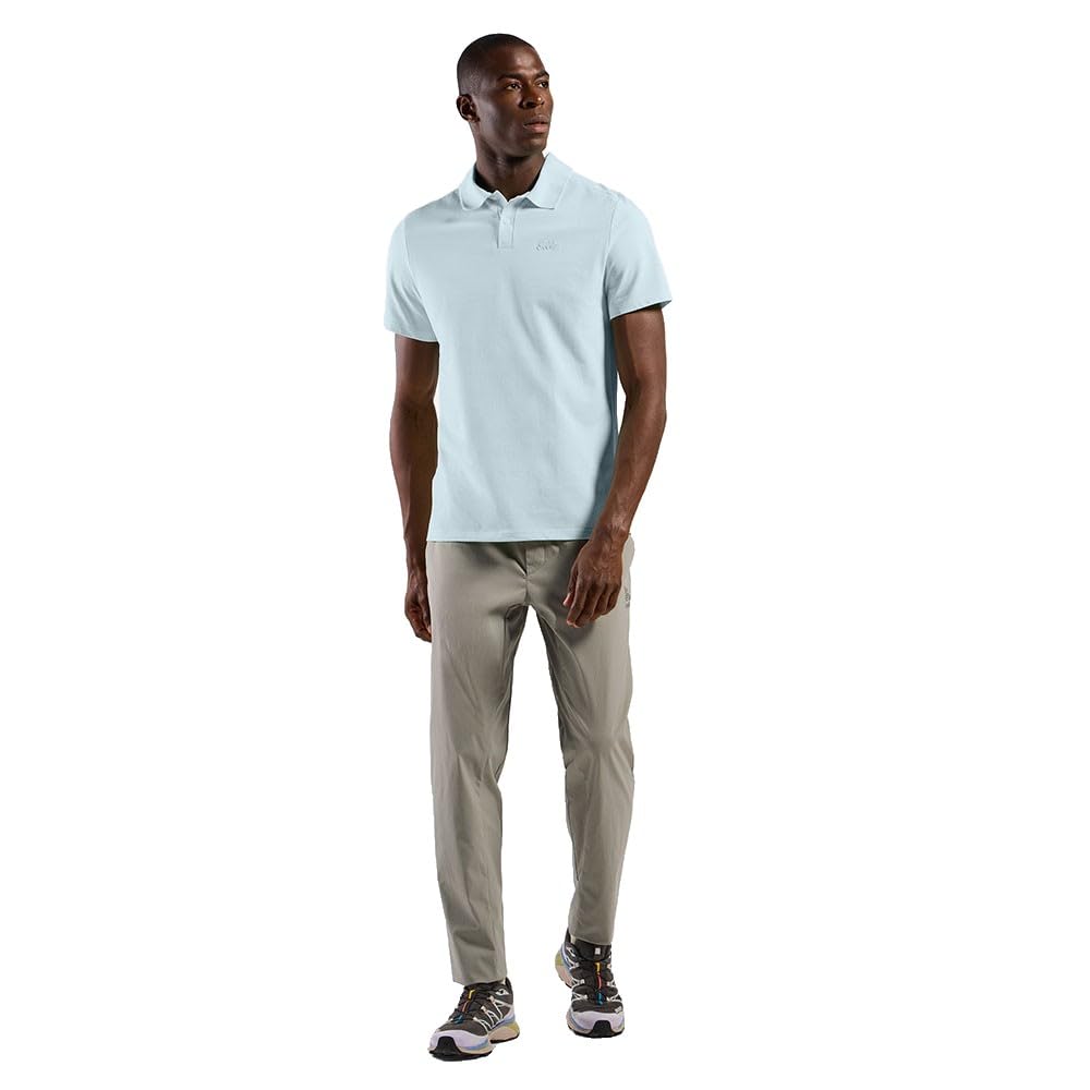 Odlo Herren Essential Solid Polo T-Shirt, Baby Blue, L