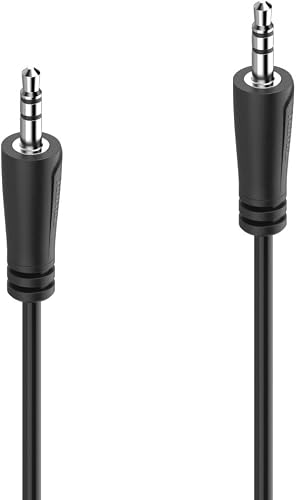Hama Câble Audio Jack 3.5mm Male Male, 1.5m, Câble Auxiliaire Stéréo, Noir - 2