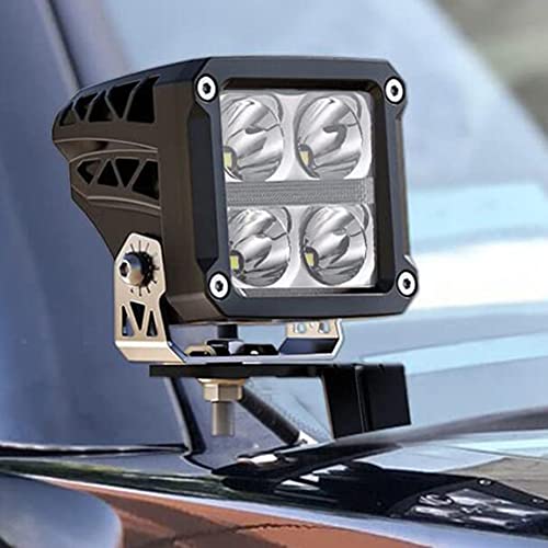 Aublinto Auto Scheinwerfer Befestigungs Halterung,A-Säulen Leuchte Halterung aus Aluminium LED Metallhalterung Haubenscharniere A-Säulen LED Halterung Kompatibel mit 16-20 Jahre Tacoma