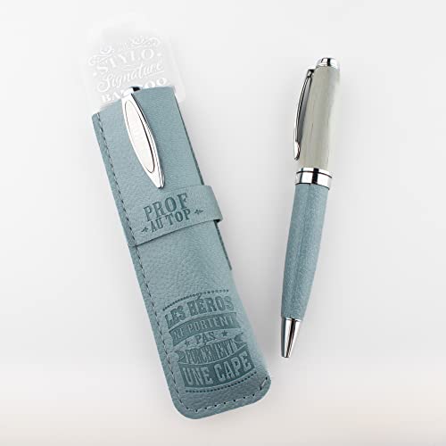 Le stylo bambou avec étui pour enseignante