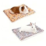 2 pièces lits en peluche pour petits animaux,30*20cm Hamster Tapis de...