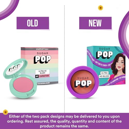 SUGAR POP Ultra HD Blush 03 Carnation - 10 gms - Richly Pigmented | Ultra Matte | Blendable | Suits all skin tones - Image 5