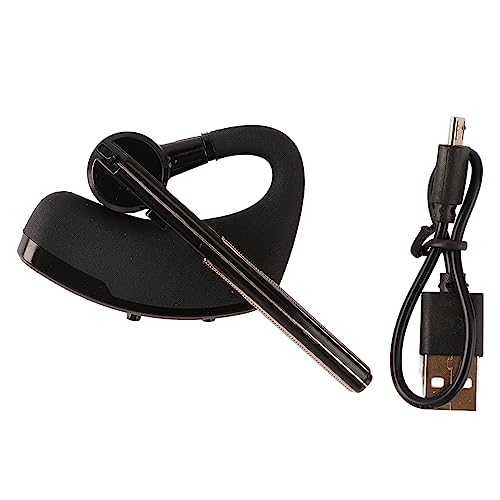 Wireless Business Earphone, 180 Degree Adjustable Earpiece, Noise Canceling, Long Battery Life for Office Driving, Compatible with Cell Phones, Tablets, Laptops