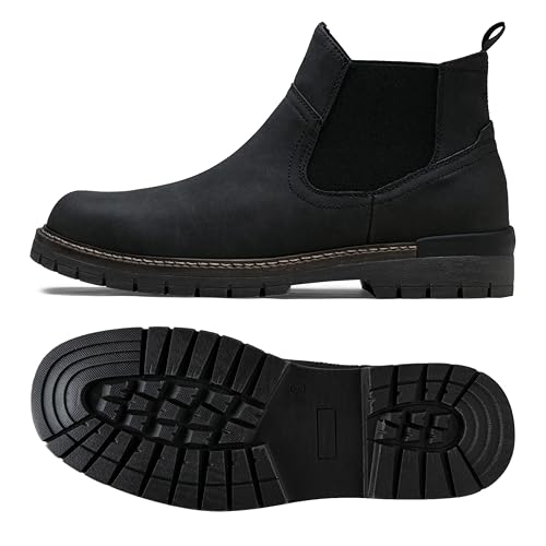 Image of Jousen Chelsea Boots Casual Slip On Ankle Waterproof Mens Boots